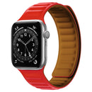 Silicone Magnetic Strap Watch Band For Apple Watch Series 7 41mm / 6&SE&5&4 40mm / 3&2&1 38mm(Red)