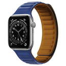 Silicone Magnetic Strap Watch Band For Apple Watch Series 7 41mm / 6&SE&5&4 40mm / 3&2&1 38mm(Dark Blue)