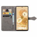 For Google Pixel 6 Mandala Embossing Pattern Horizontal Flip Leather Case with Holder & Card Slots & Wallet & Lanyard(Gray)