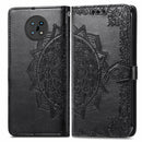 For Nokia G50 Mandala Embossing Pattern Horizontal Flip Leather Case with Holder & Card Slots & Wallet & Lanyard(Black)