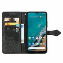 For Nokia G50 Mandala Embossing Pattern Horizontal Flip Leather Case with Holder & Card Slots & Wallet & Lanyard(Black)