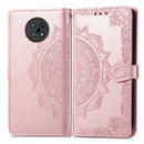 For Nokia G50 Mandala Embossing Pattern Horizontal Flip Leather Case with Holder & Card Slots & Wallet & Lanyard(Rose Gold)
