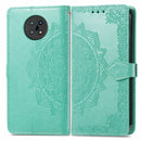 For Nokia G50 Mandala Embossing Pattern Horizontal Flip Leather Case with Holder & Card Slots & Wallet & Lanyard(Green)