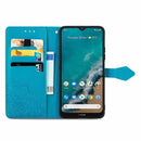 For Nokia G50 Mandala Embossing Pattern Horizontal Flip Leather Case with Holder & Card Slots & Wallet & Lanyard(Blue)