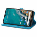 For Nokia G50 Mandala Embossing Pattern Horizontal Flip Leather Case with Holder & Card Slots & Wallet & Lanyard(Blue)