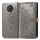 For Nokia G50 Mandala Embossing Pattern Horizontal Flip Leather Case with Holder & Card Slots & Wallet & Lanyard(Gray)