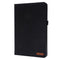 For Samsung Galaxy Tab A8 10.5 2021 Horizontal Flip Fabric PU Leather Tablet Case with Card Slots & Holder(Black)