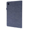 For Samsung Galaxy Tab A8 10.5 2021 Horizontal Flip Fabric PU Leather Tablet Case with Card Slots & Holder(Blue)