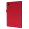 For Samsung Galaxy Tab A8 10.5 2021 Horizontal Flip Fabric PU Leather Tablet Case with Card Slots & Holder(Red)