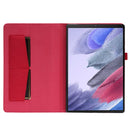 For Samsung Galaxy Tab A8 10.5 2021 Horizontal Flip Fabric PU Leather Tablet Case with Card Slots & Holder(Red)