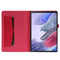 For Samsung Galaxy Tab A8 10.5 2021 Horizontal Flip Fabric PU Leather Tablet Case with Card Slots & Holder(Red)