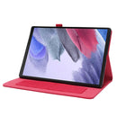 For Samsung Galaxy Tab A8 10.5 2021 Horizontal Flip Fabric PU Leather Tablet Case with Card Slots & Holder(Red)