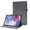 For Samsung Galaxy Tab A8 10.5 2021 Horizontal Flip Fabric PU Leather Tablet Case with Card Slots & Holder(Grey)
