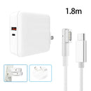 A6 PD 65W USB-C / Type-C + QC3.0 USB Laptop Adapter + 1.8m USB-C / Type-C to MagSafe 1 / L Data Cable Set for MacBook Series, US Plug + AU Plug