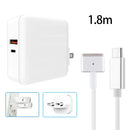 A6 PD 65W USB-C / Type-C + QC3.0 USB Laptop Adapter + 1.8m USB-C / Type-C to MagSafe 2 / T Data Cable Set for MacBook Series, US Plug + EU Plug