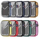 Shockproof TPU Full Protective Shell with Protective Film For Apple Watch Series 7 41mm(Transparent)