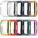 Shockproof TPU Full Protective Shell with Protective Film For Apple Watch Series 7 41mm(Transparent)