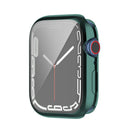 Shockproof TPU Full Protective Shell with Protective Film For Apple Watch Series 7 41mm(Transparent)