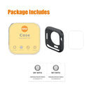 ENKAY Hat-Prince Protective TPU Watch Case + Full Coverage PET Screen Protector Film for Apple Watch Series 7 45mm(Black)