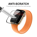 5 PCS ENKAY Hat-Prince 3D Curved Edge Full Coverage Full Tempered Glass HD Screen Protector Film For Apple Watch Series 7 41mm(Black)