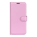 For Samsung Galaxy M22 Litchi Texture Horizontal Flip Protective Case with Holder & Card Slots & Wallet(Pink)