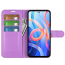 For Xiaomi Redmi Note 11 Litchi Texture Horizontal Flip Protective Case with Holder & Card Slots & Wallet(Purple)