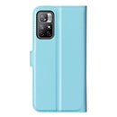 For Xiaomi Redmi Note 11 Litchi Texture Horizontal Flip Protective Case with Holder & Card Slots & Wallet(Blue)
