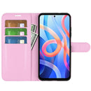 For Xiaomi Redmi Note 11 Litchi Texture Horizontal Flip Protective Case with Holder & Card Slots & Wallet(Pink)