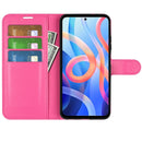 For Xiaomi Redmi Note 11 Litchi Texture Horizontal Flip Protective Case with Holder & Card Slots & Wallet(Rose Red)