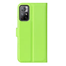 For Xiaomi Redmi Note 11 Litchi Texture Horizontal Flip Protective Case with Holder & Card Slots & Wallet(Green)