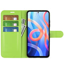 For Xiaomi Redmi Note 11 Litchi Texture Horizontal Flip Protective Case with Holder & Card Slots & Wallet(Green)