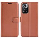 For Xiaomi Redmi Note 11 Pro / Note 11 Pro+ Litchi Texture Horizontal Flip Protective Case with Holder & Card Slots & Wallet(Brown)