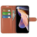 For Xiaomi Redmi Note 11 Pro / Note 11 Pro+ Litchi Texture Horizontal Flip Protective Case with Holder & Card Slots & Wallet(Brown)