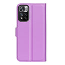 For Xiaomi Redmi Note 11 Pro / Note 11 Pro+ Litchi Texture Horizontal Flip Protective Case with Holder & Card Slots & Wallet(Purple)
