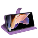 For Xiaomi Redmi Note 11 Pro / Note 11 Pro+ Litchi Texture Horizontal Flip Protective Case with Holder & Card Slots & Wallet(Purple)