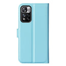 For Xiaomi Redmi Note 11 Pro / Note 11 Pro+ Litchi Texture Horizontal Flip Protective Case with Holder & Card Slots & Wallet(Blue)