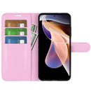 For Xiaomi Redmi Note 11 Pro / Note 11 Pro+ Litchi Texture Horizontal Flip Protective Case with Holder & Card Slots & Wallet(Pink)