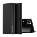 International Version For Xiaomi Redmi Note 11 Pro /Note 11 Pro+ Side Electroplated Magnetic Leather Phone Case with Holder(Black)