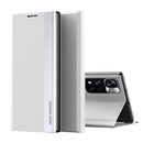 International Version For Xiaomi Redmi Note 11 Pro /Note 11 Pro+ Side Electroplated Magnetic Leather Phone Case with Holder(Silver)