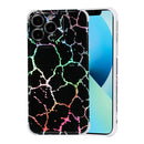 Laser Marble TPU Phone Case For iPhone 13 Pro Max(Black)