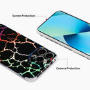 Laser Marble TPU Phone Case For iPhone 13 Pro Max(Black)