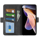 For Xiaomi Redmi Note 11 Pro / Note 11 Pro+ Dual-side Magnetic Buckle Horizontal Flip Leather Case with Holder & Card Slots & Wallet(Black)