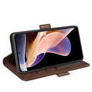 For Xiaomi Redmi Note 11 Pro / Note 11 Pro+ Dual-side Magnetic Buckle Horizontal Flip Leather Case with Holder & Card Slots & Wallet(Brown)
