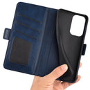 For Xiaomi Redmi Note 11 Pro / Note 11 Pro+ Dual-side Magnetic Buckle Horizontal Flip Leather Case with Holder & Card Slots & Wallet(Dark Blue)