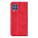 For Samsung Galaxy M22 Retro-skin Magnetic Suction Leather Case with Holder & Card Slots & Wallet(Red)