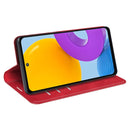 For Samsung Galaxy M52 5G Retro-skin Magnetic Suction Leather Case with Holder & Card Slots & Wallet(Red)