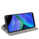 For TCL 20 R 5G Retro-skin Business Magnetic Suction Phone Leather Case with Holder & Card Slots & Wallet(Grey)