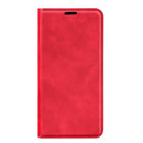 For TCL 20 R 5G Retro-skin Business Magnetic Suction Phone Leather Case with Holder & Card Slots & Wallet(Red)