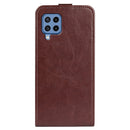 For Samsung Galaxy M22 R64 Texture Single Vertical Flip Leather Protective Case with Card Slots & Photo Frame(Brown)