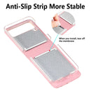For Samsung Galaxy Z Flip 3 5G Diagonal Lanyard Embossed Card Phone Case(Pink)